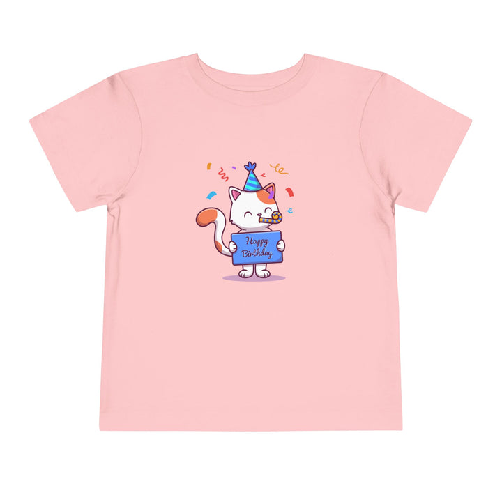 Birthday Celebration Cat Toddler Tee
