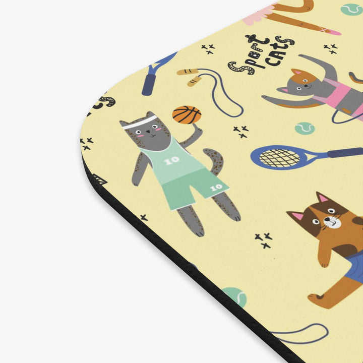 Sporty Cat Mouse Pad