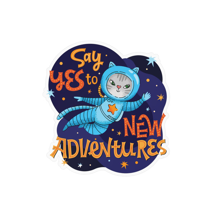 Adventure Kitty Sticker