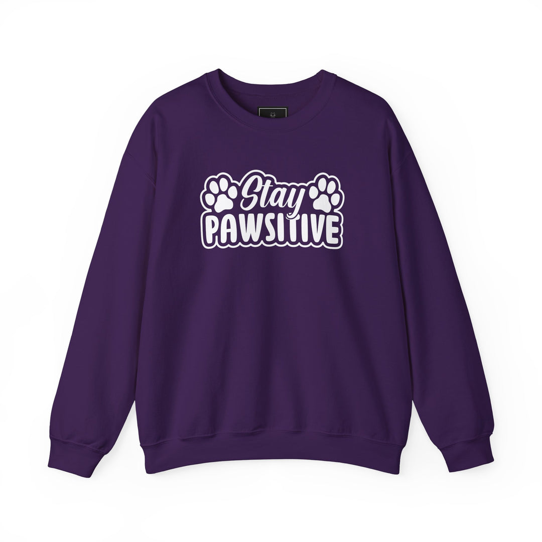 Stay Pawsitive Unisex Crewneck Sweatshirt