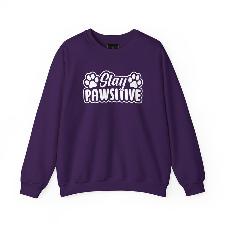 Stay Pawsitive Unisex Crewneck Sweatshirt