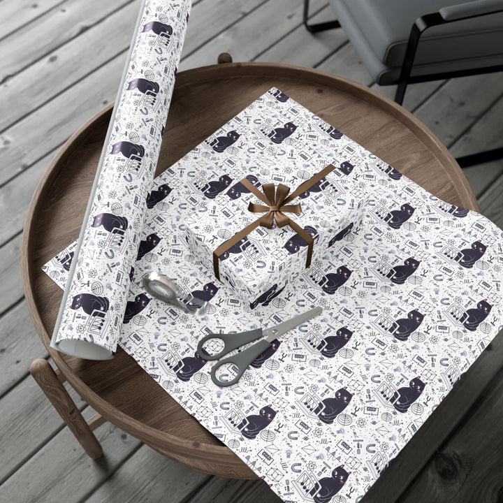 Physics Cat Gift Wrap