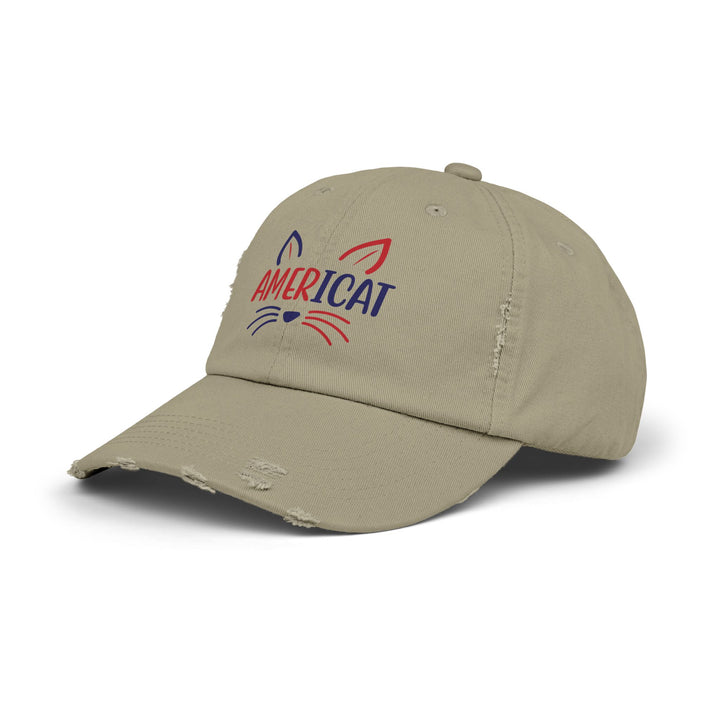 Americat Unisex Distressed Hat