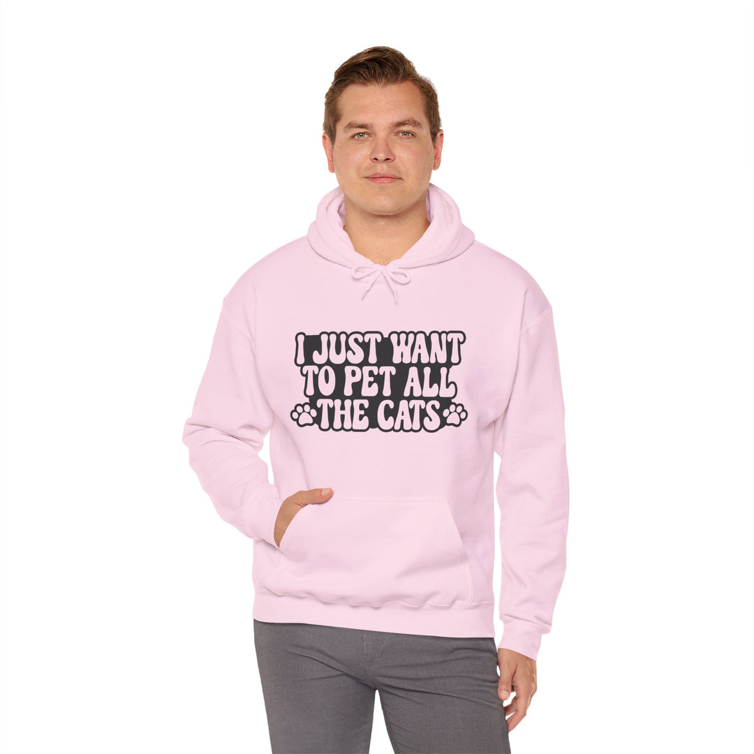Pet All The Cats Hooded Sweatshirt