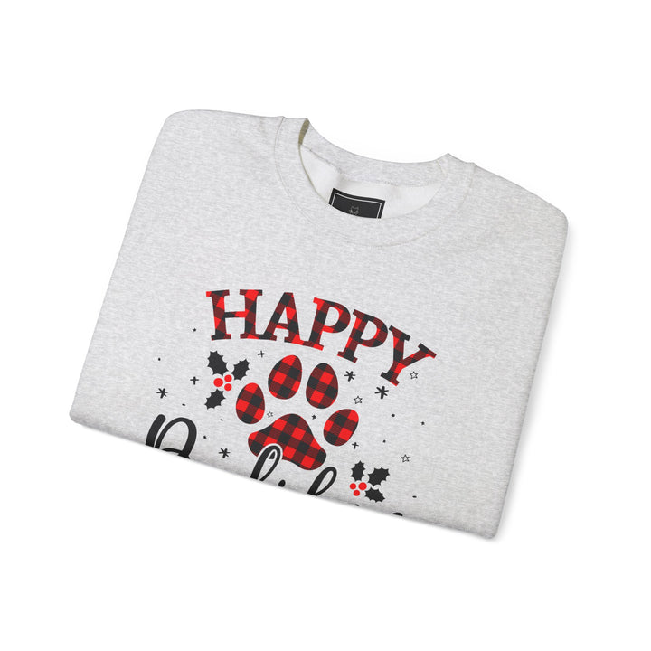 Happy Pawlidays Unisex Crewneck Sweatshirt