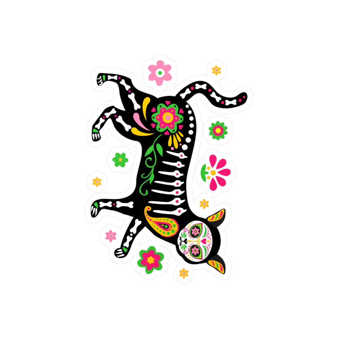 Day of the Dead Cat Sticker