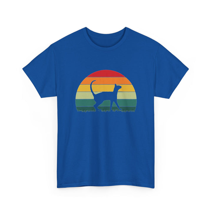 Sunset Cat Cotton Tee