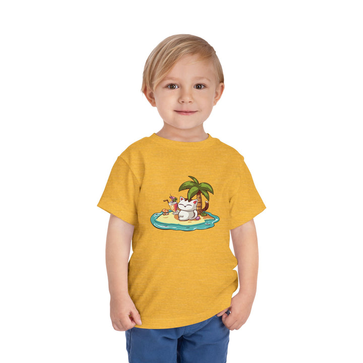 Tropical Cat Toddler Tee