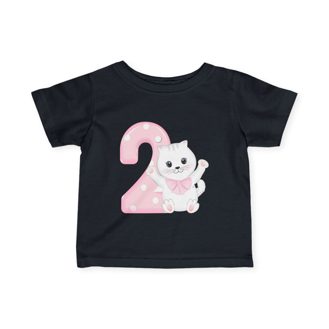 Happy 2nd Birthday Cat Infant Fine Jersey Tee