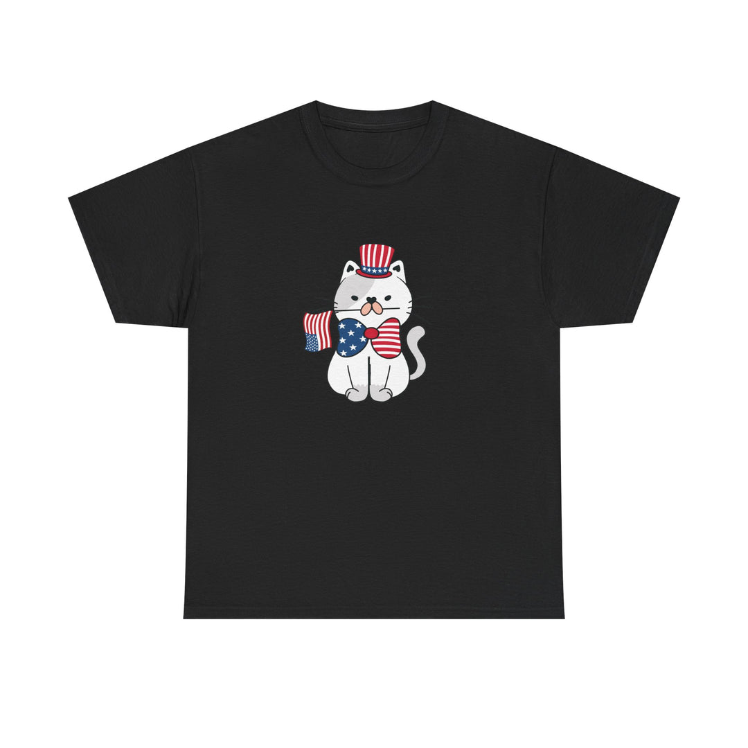 Patriotic Cat Cotton Tee