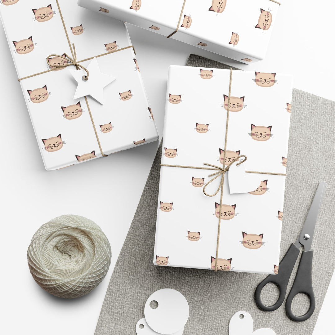 Happy Tabby Cat Gift Wrap