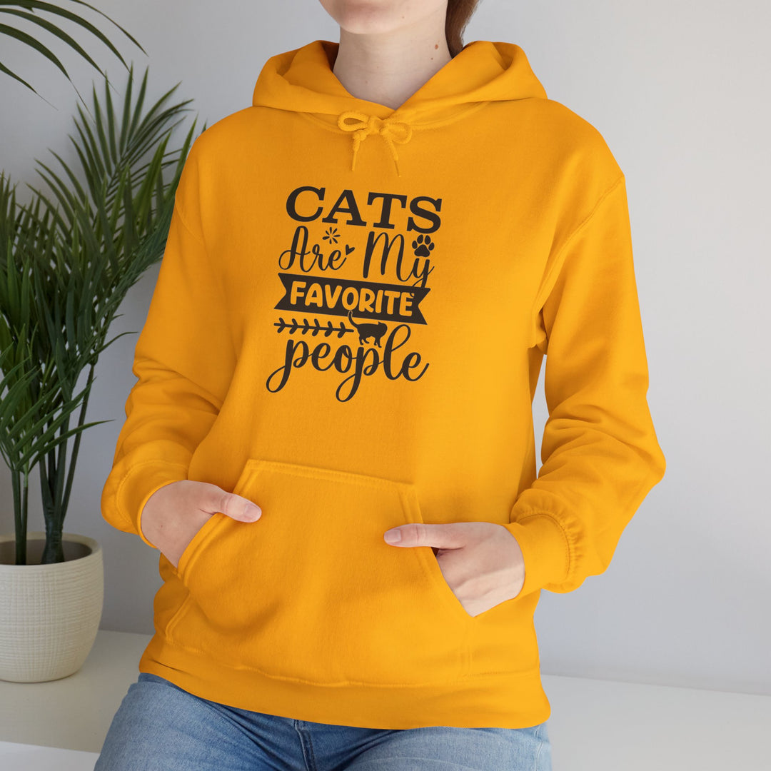 Cats Are My Favorite People Hooded Sweatshirt