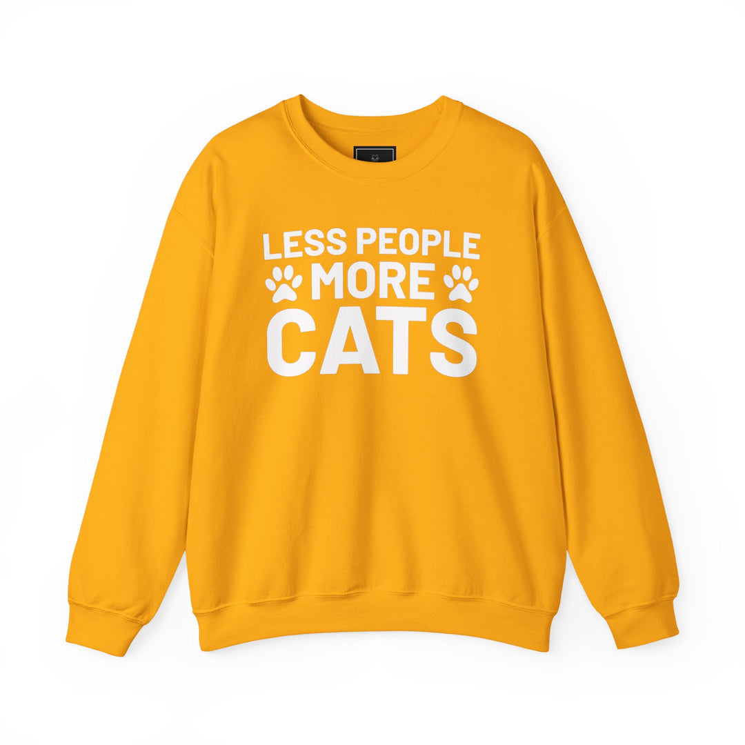Less People More Cats Crewneck Sweatshirt