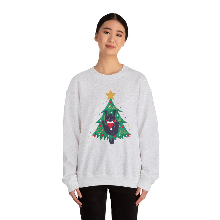 Tree Climbing Kitty Crewneck Sweatshirt