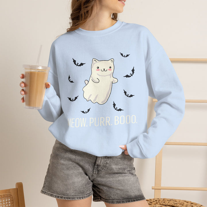 Meow. Purr. Boo. Unisex Crewneck Sweatshirt
