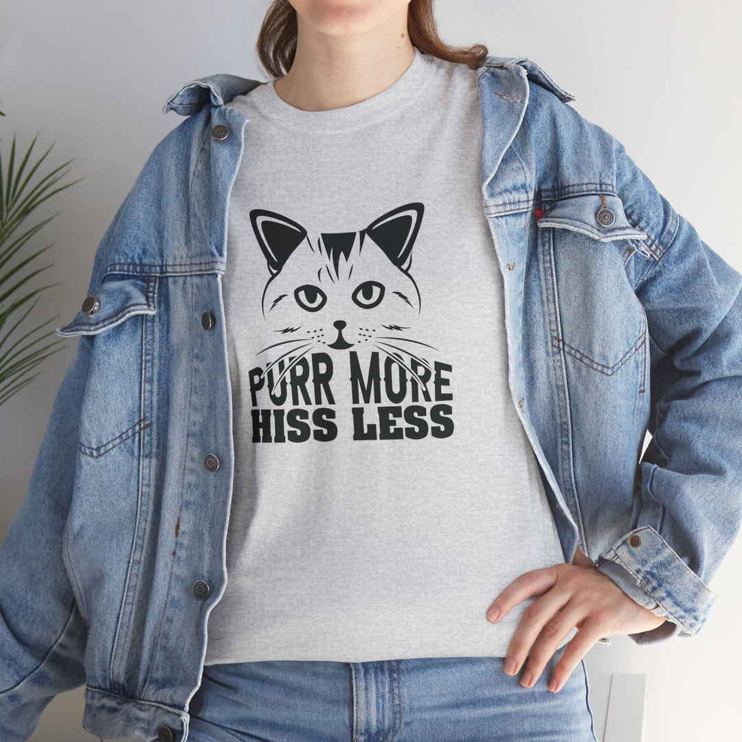 Purr More Hiss Less Cotton Tee