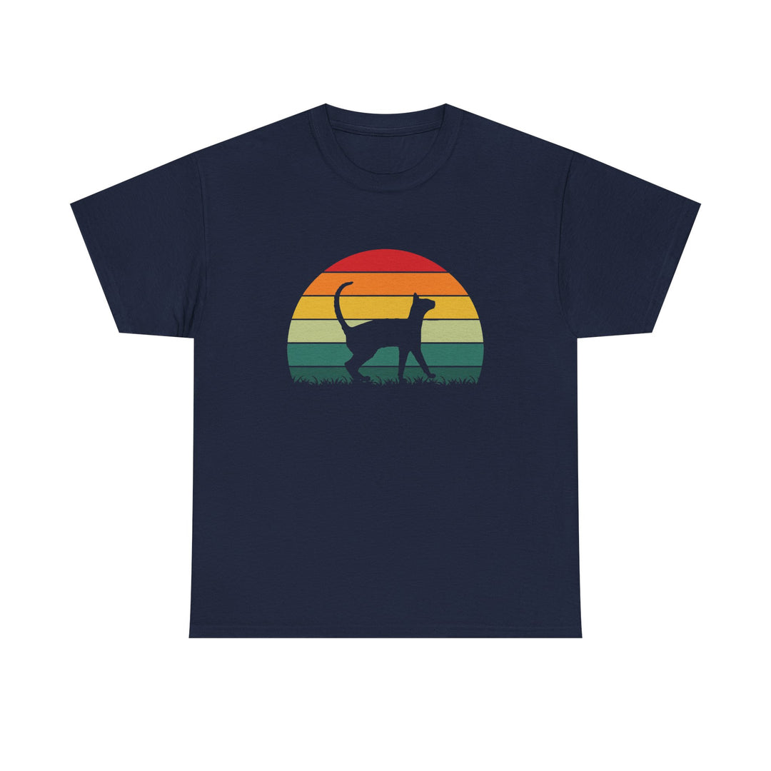 Sunset Cat Cotton Tee