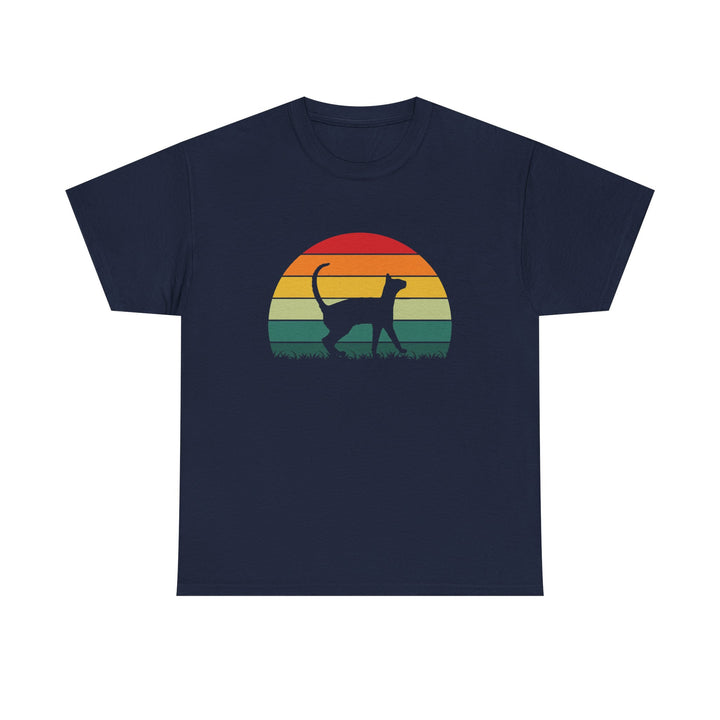 Sunset Cat Cotton Tee