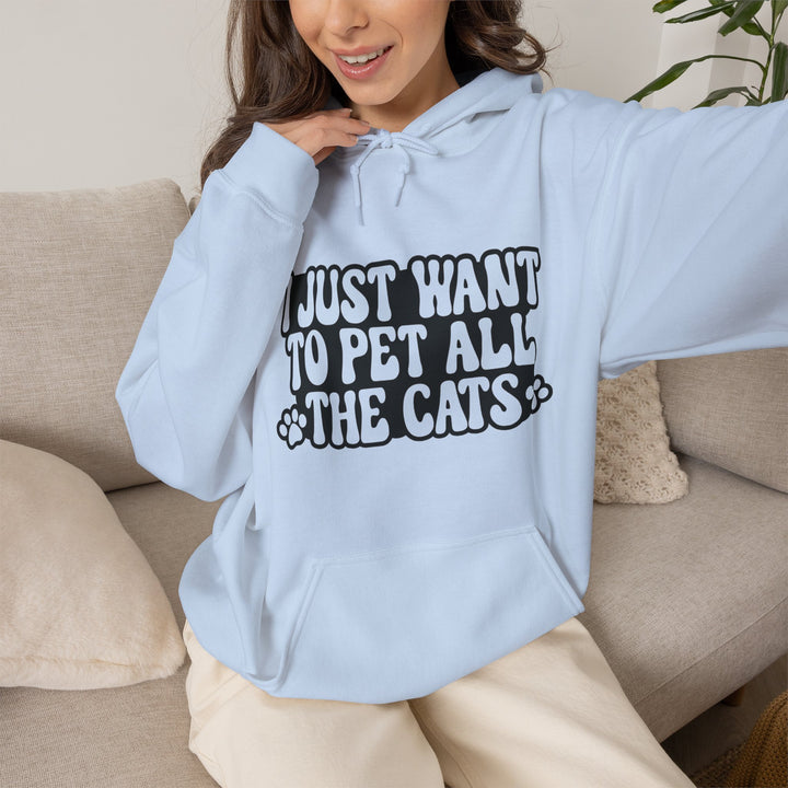 Pet All The Cats Hooded Sweatshirt