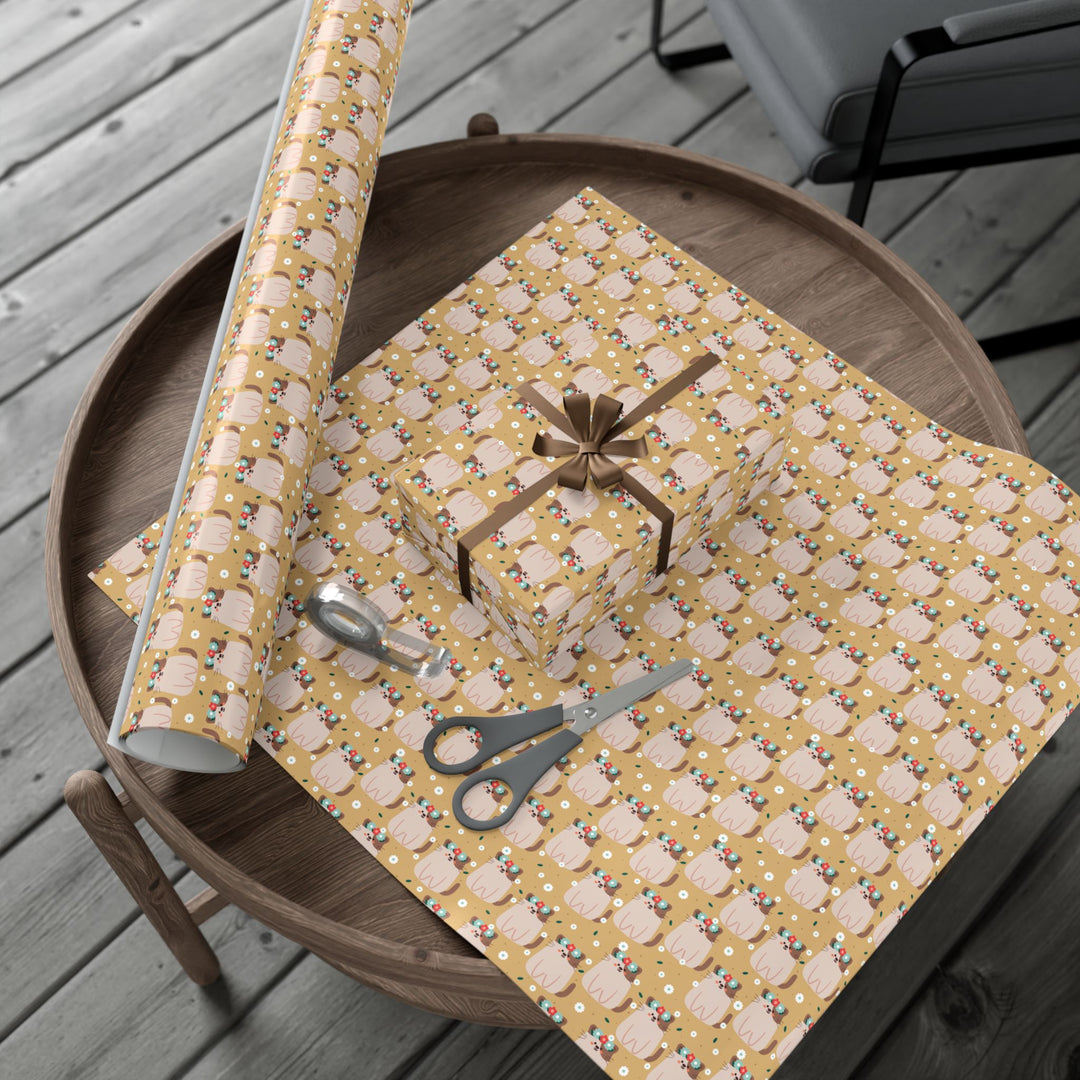 Flower Paw-ty Gift Wrap