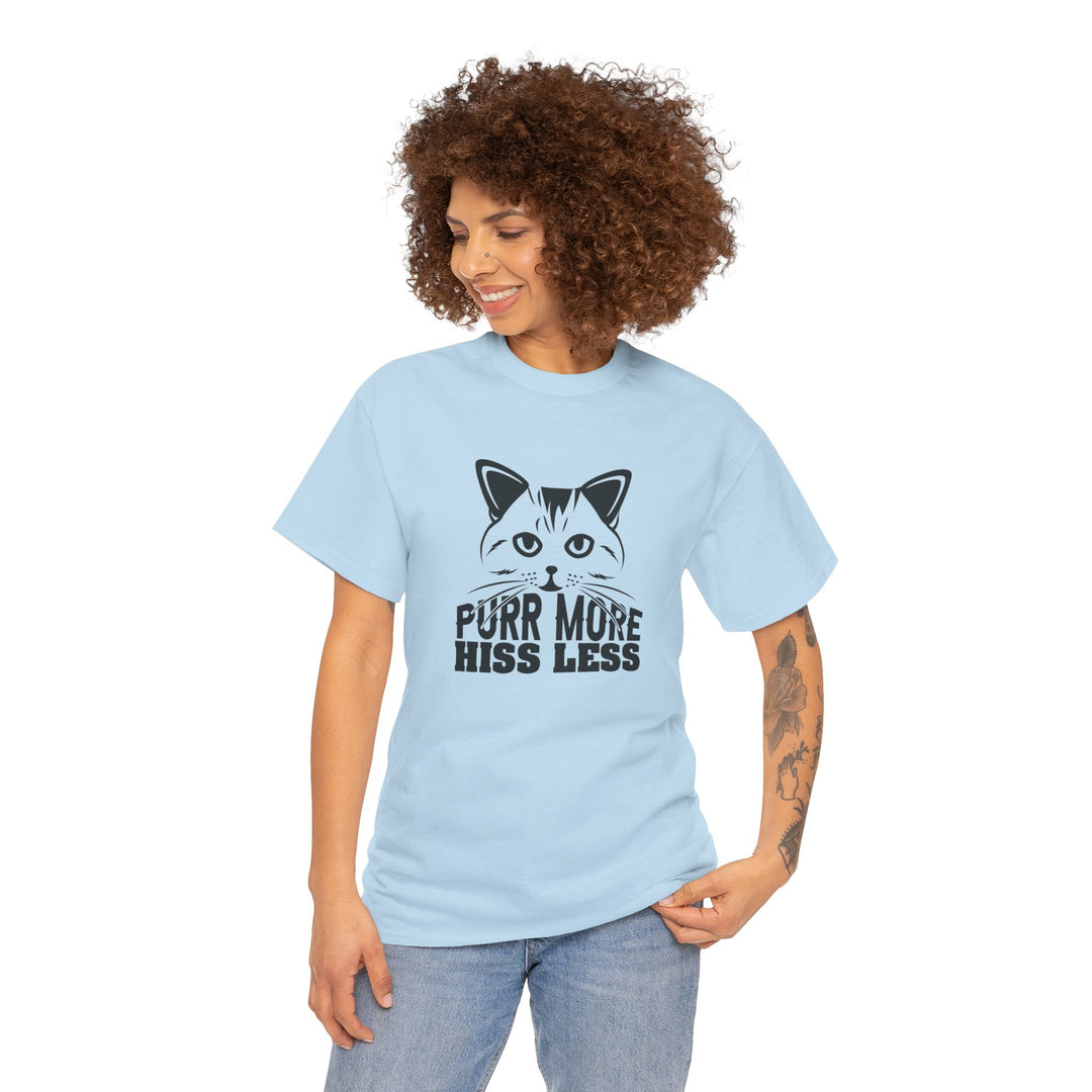 Purr More Hiss Less Cotton Tee