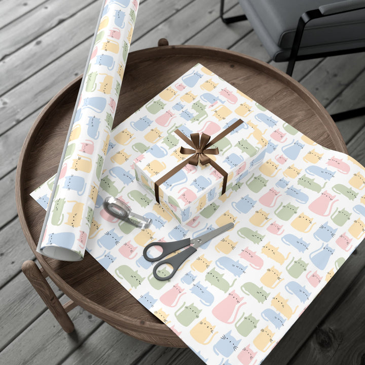 Pastel Cat Gift Wrap