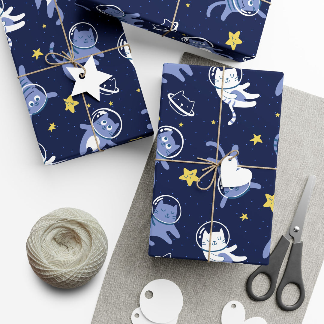 Cats in Space Gift Wrap