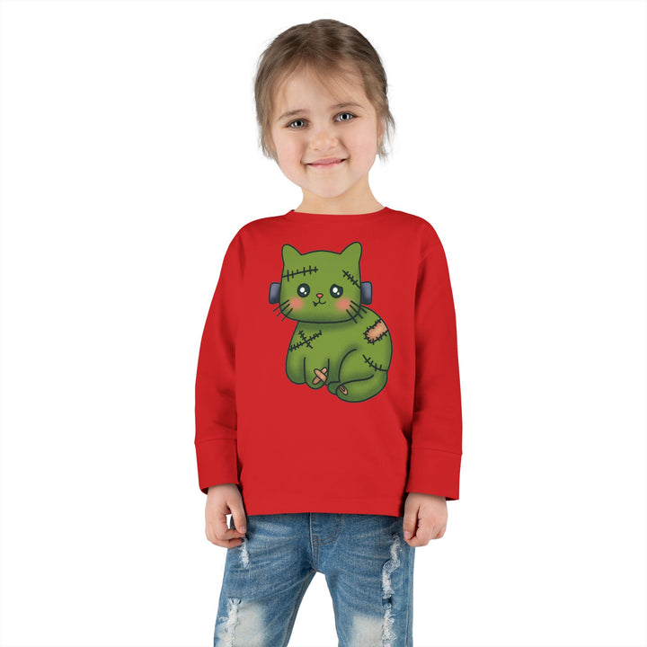 Frankenkitty Toddler Long Sleeve Tee