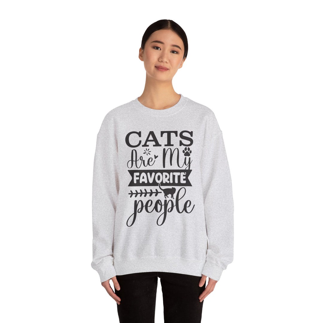 Cats Are My Favorite People Crewneck Sweatshirt