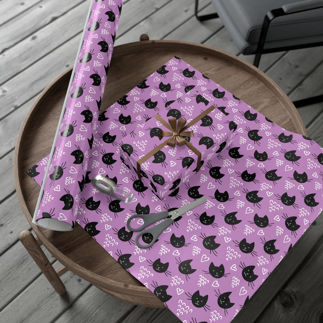 Hearts and Whiskers Gift Wrap
