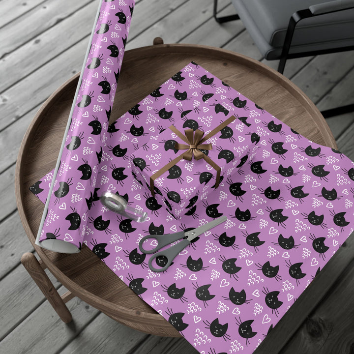 Hearts and Whiskers Gift Wrap