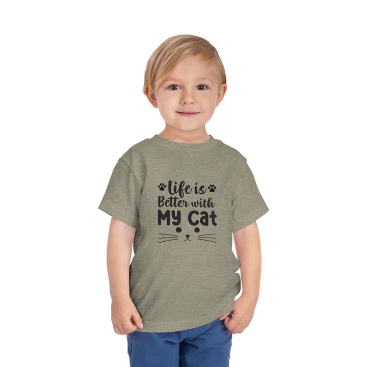 Better With My Cat Toddler Tee