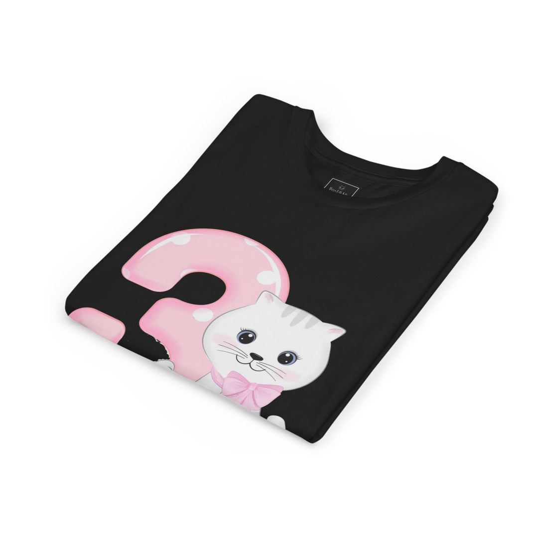 Happy 3rd Birthday Cat Youth Short Sleeve Tee
