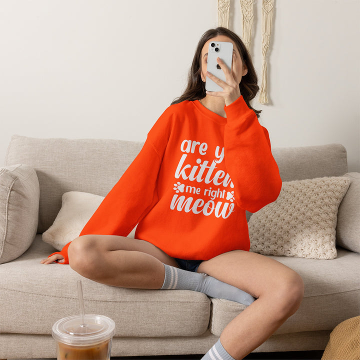 Kitten Me Right Meow Crewneck Sweatshirt