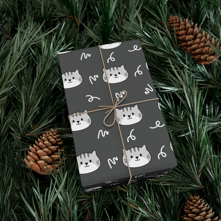 Gray Tabby Gift Wrap