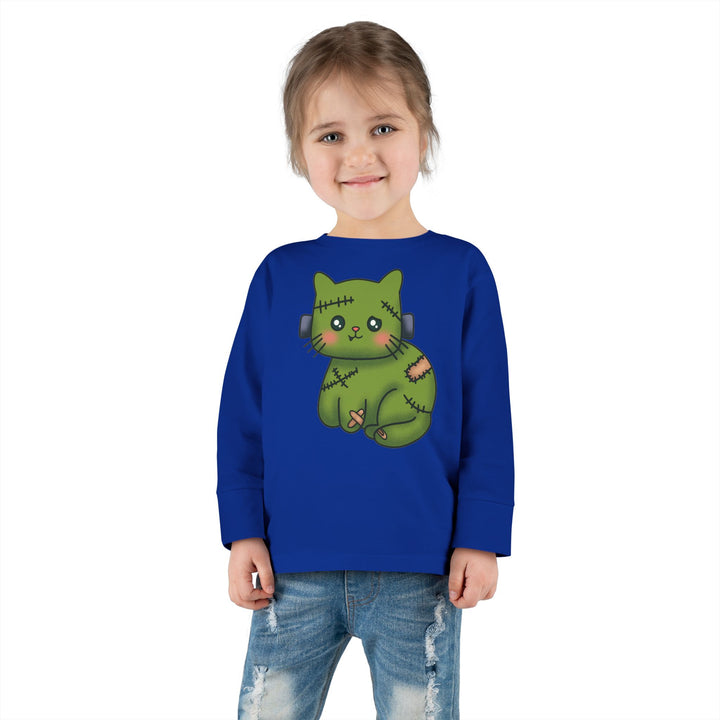 Frankenkitty Toddler Long Sleeve Tee