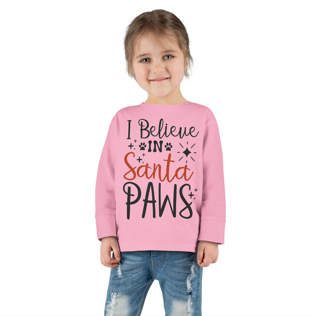 Santa Paws Toddler Long Sleeve Tee
