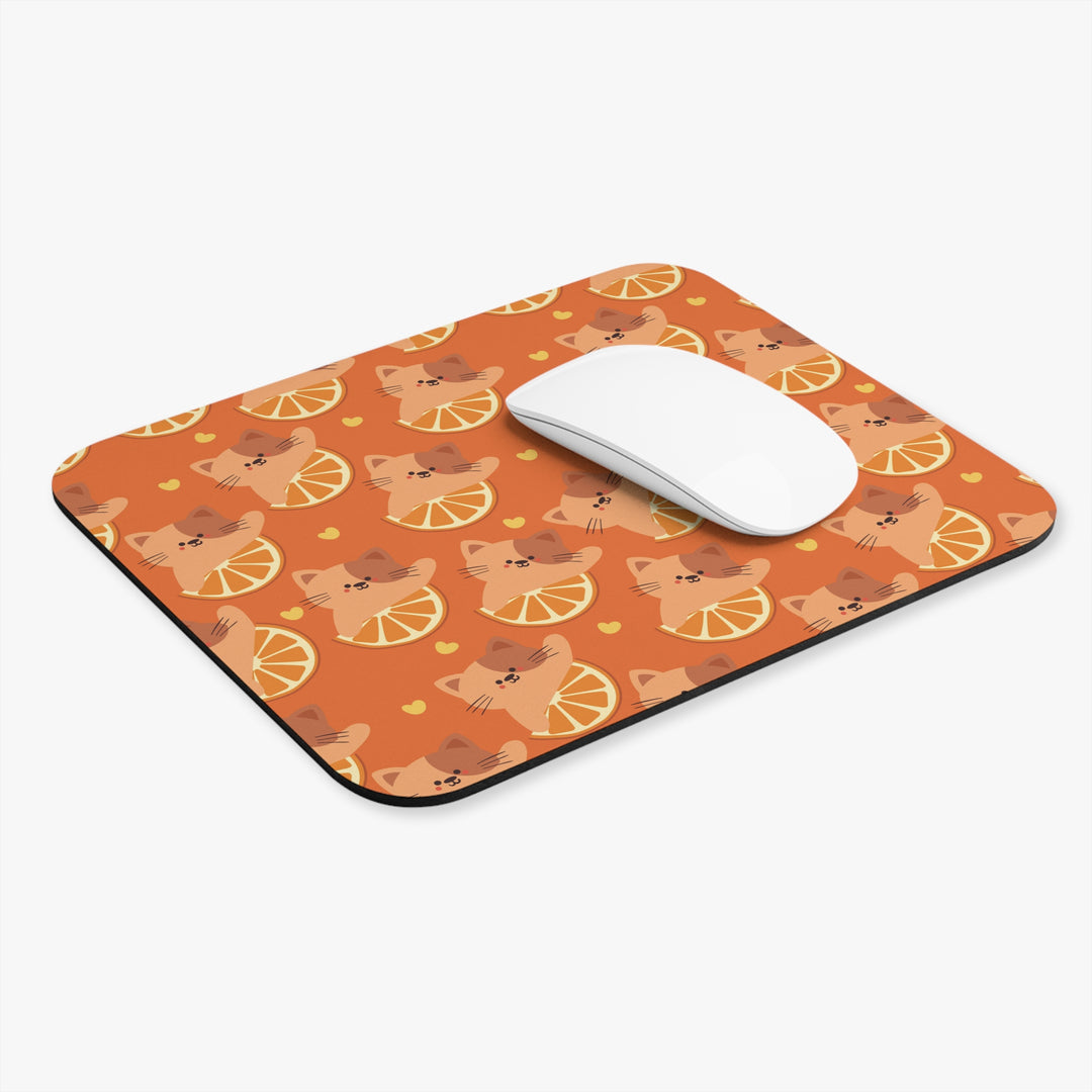 Citrus Cat Mouse Pad
