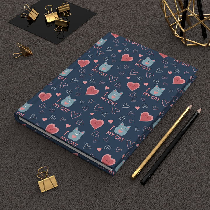 I Love My Cat Hardcover Journal
