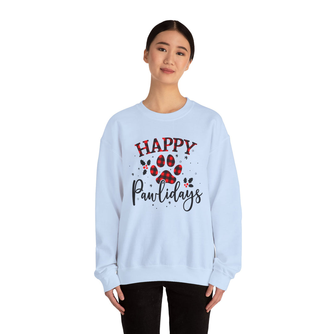 Happy Pawlidays Unisex Crewneck Sweatshirt