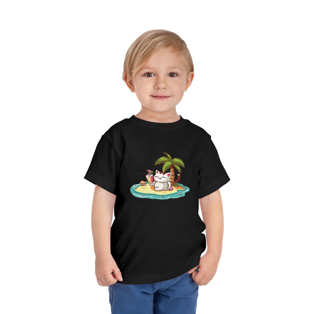 Tropical Cat Toddler Tee