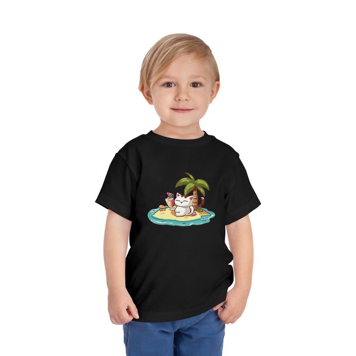 Tropical Cat Toddler Tee