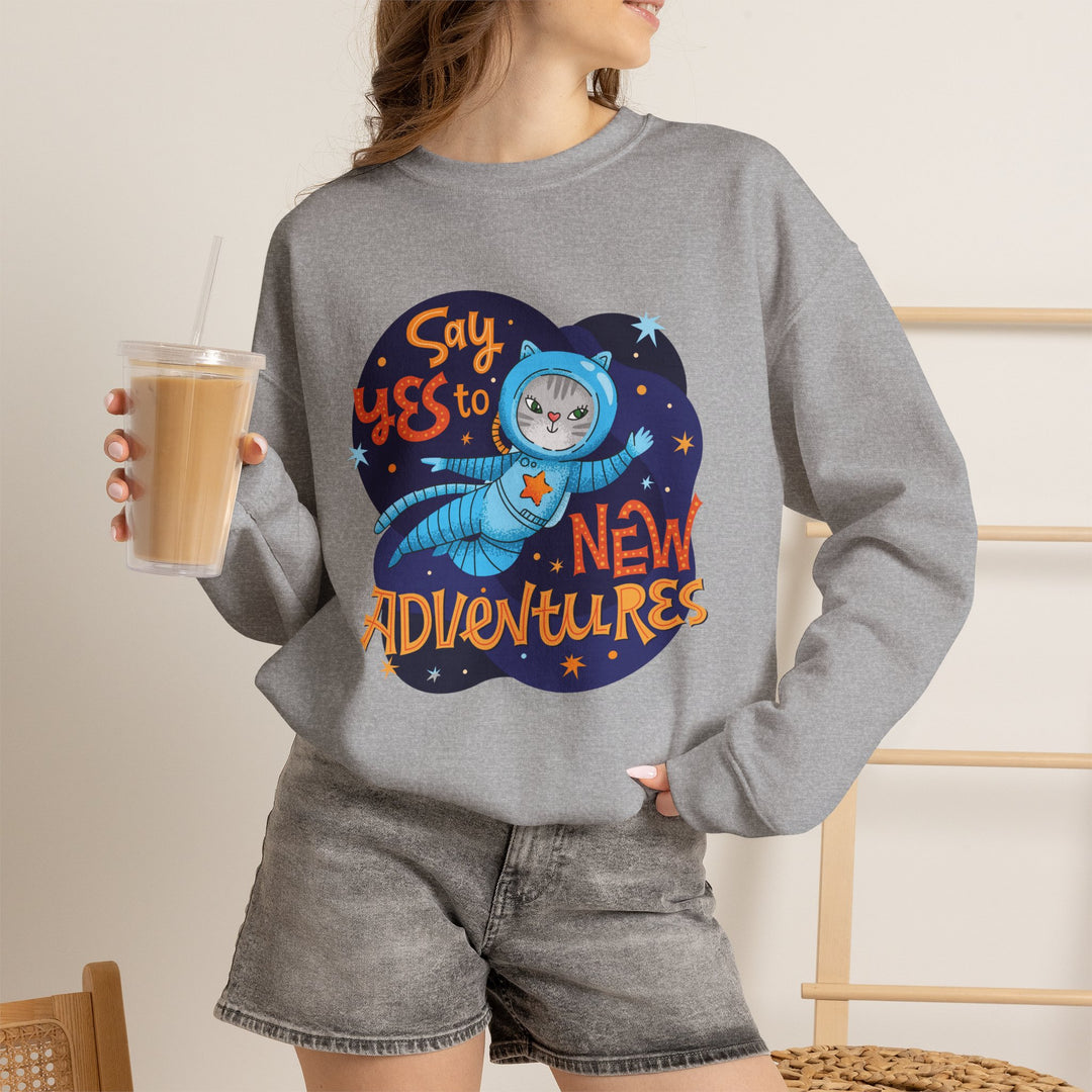 Adventure Kitty Crewneck Sweatshirt