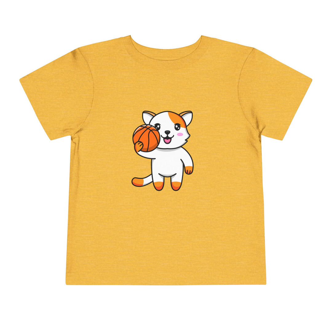 Basketball Cat Toddler Tee