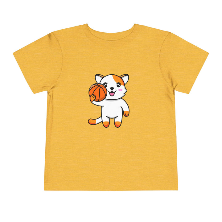 Basketball Cat Toddler Tee