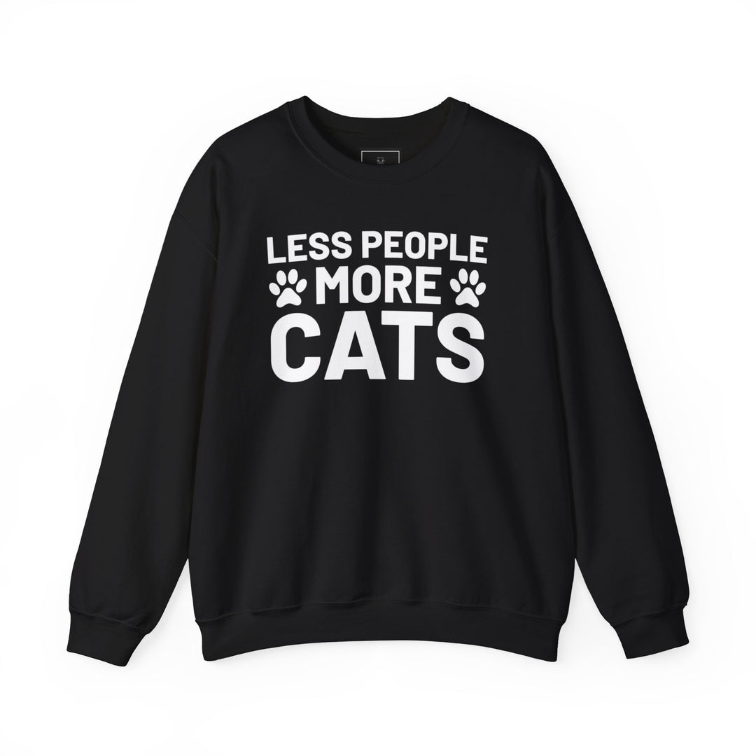 Less People More Cats Crewneck Sweatshirt