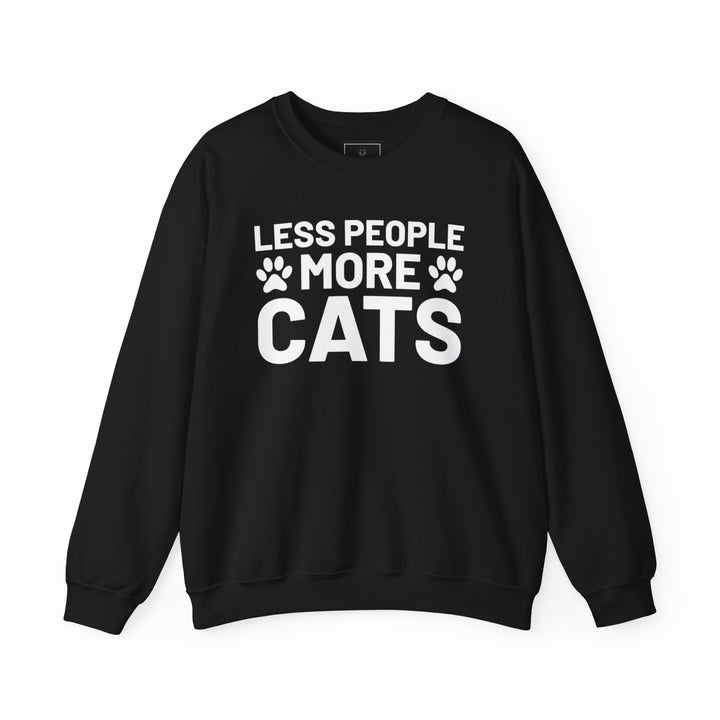 Less People More Cats Crewneck Sweatshirt