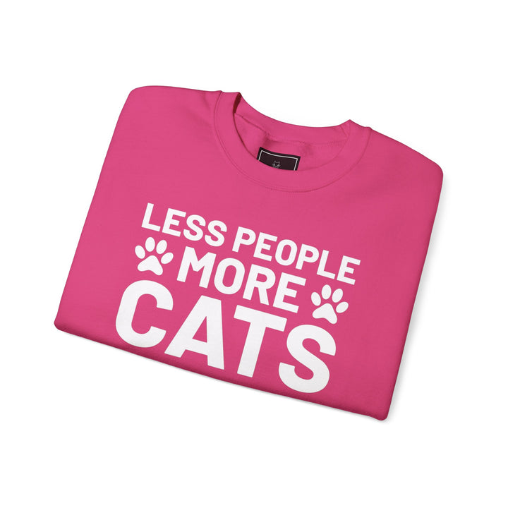 Less People More Cats Crewneck Sweatshirt