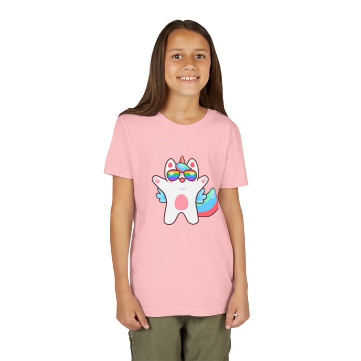 Caticorn Party Time Youth Short Sleeve Tee