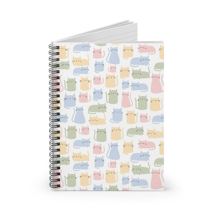 Pastel Cat Spiral Notebook